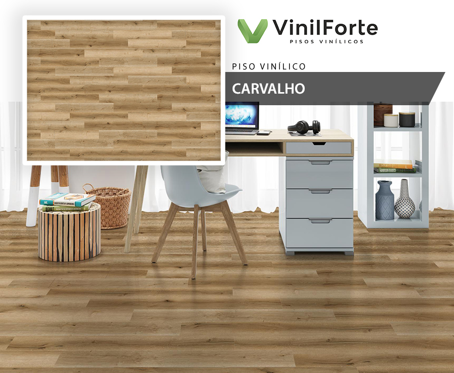 Pisos Vinílicos - VinilForte Natural Leve - Carvalho